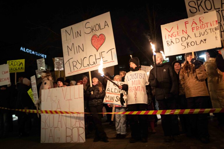 Stor uppslutning kring skolprotest