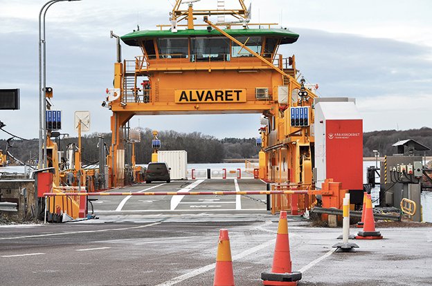 Struligt med nya vägfärjan